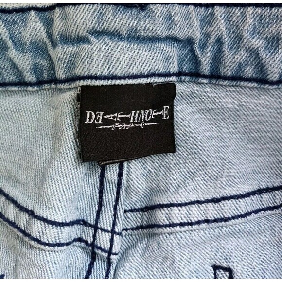Death Note Denim Jeans Sz 13 Hot Topic Pants Wide Leg Akira VIZ MEDIA Anime Art - Picture 6 of 13